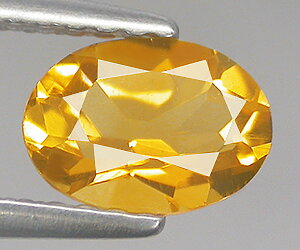 0.73 ct oval 7x5 mm calibrated oval natural loose citrine