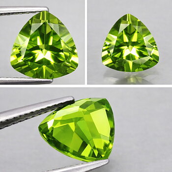 Piedra preciosa de peridoto genuino de alta calidad de lujo de 2,07 ct