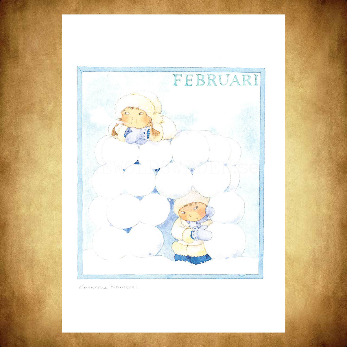 Februari Månadsbild Catarina Krusvaal  - 14.8 x 21 cm - LOG - 2