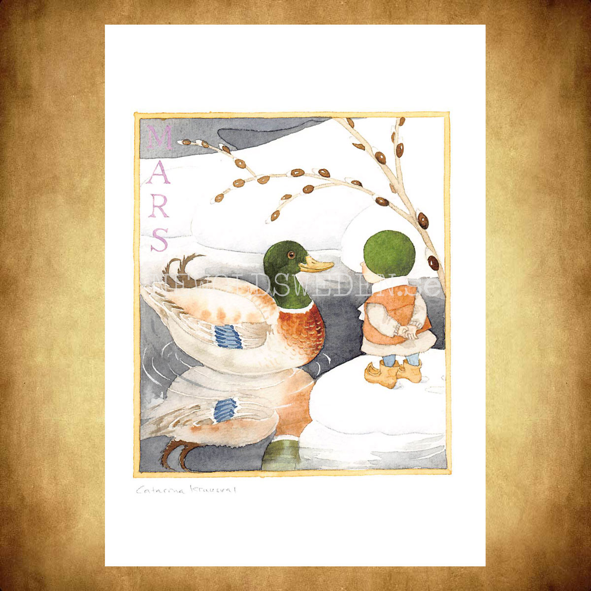 Mars Månadsbild Catarina Krusval  - 14.8 x 21 cm - LOG - 2