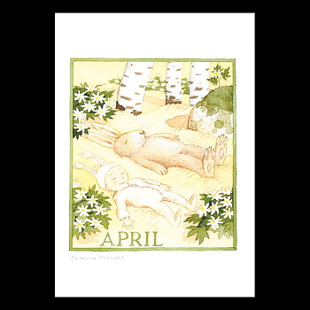 April Månadsbild Catarina Krusval  - 14.8 x 21 cm - LOG