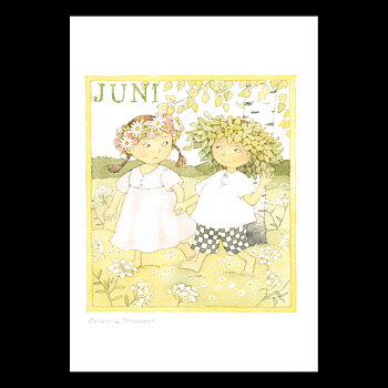 Juni Månadsbild Catarina Kruusval  - 14.8 x 21 cm - LOG
