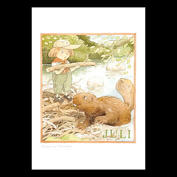 Juli Månadsbild Catarina Kruusval  - 14.8 x 21 cm - LOG