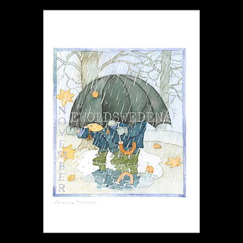 November Månadsbild Catarina Kruusval  - 14.8 x 21 cm - LOG