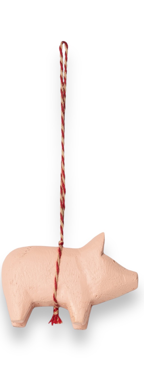 Maileg, Christmas, ornament, pig, nude