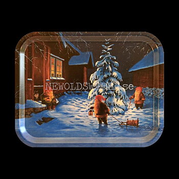 Välkommen! Bricka 36 x 28 cm Jan Bergerlind