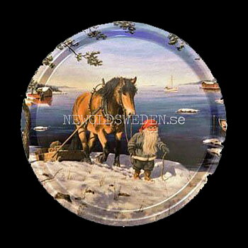 Hem till stugan Bricka 31 cm Jan Bergerlind