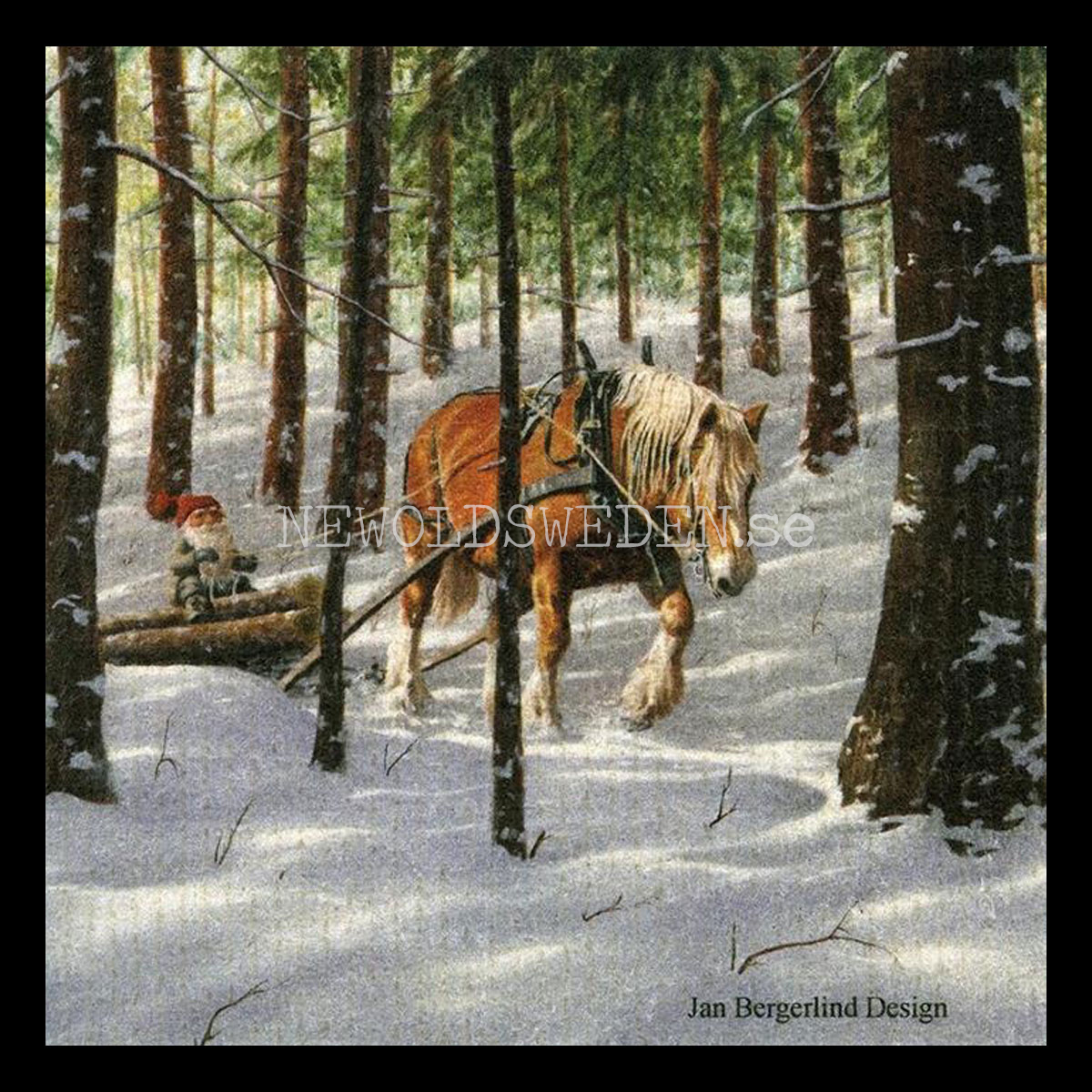 Disktrasa - Skogsarbete - 19.5 x 19.5 cm - Jan Bergerlind