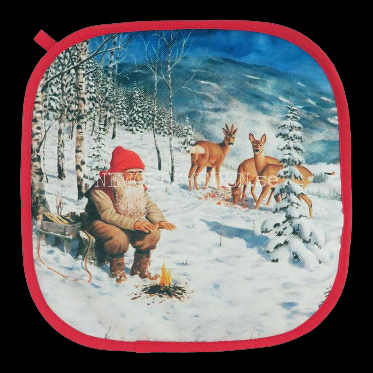 En värmande paus - Grytlapp -  25 x 25 cm - Jan Bergerlind