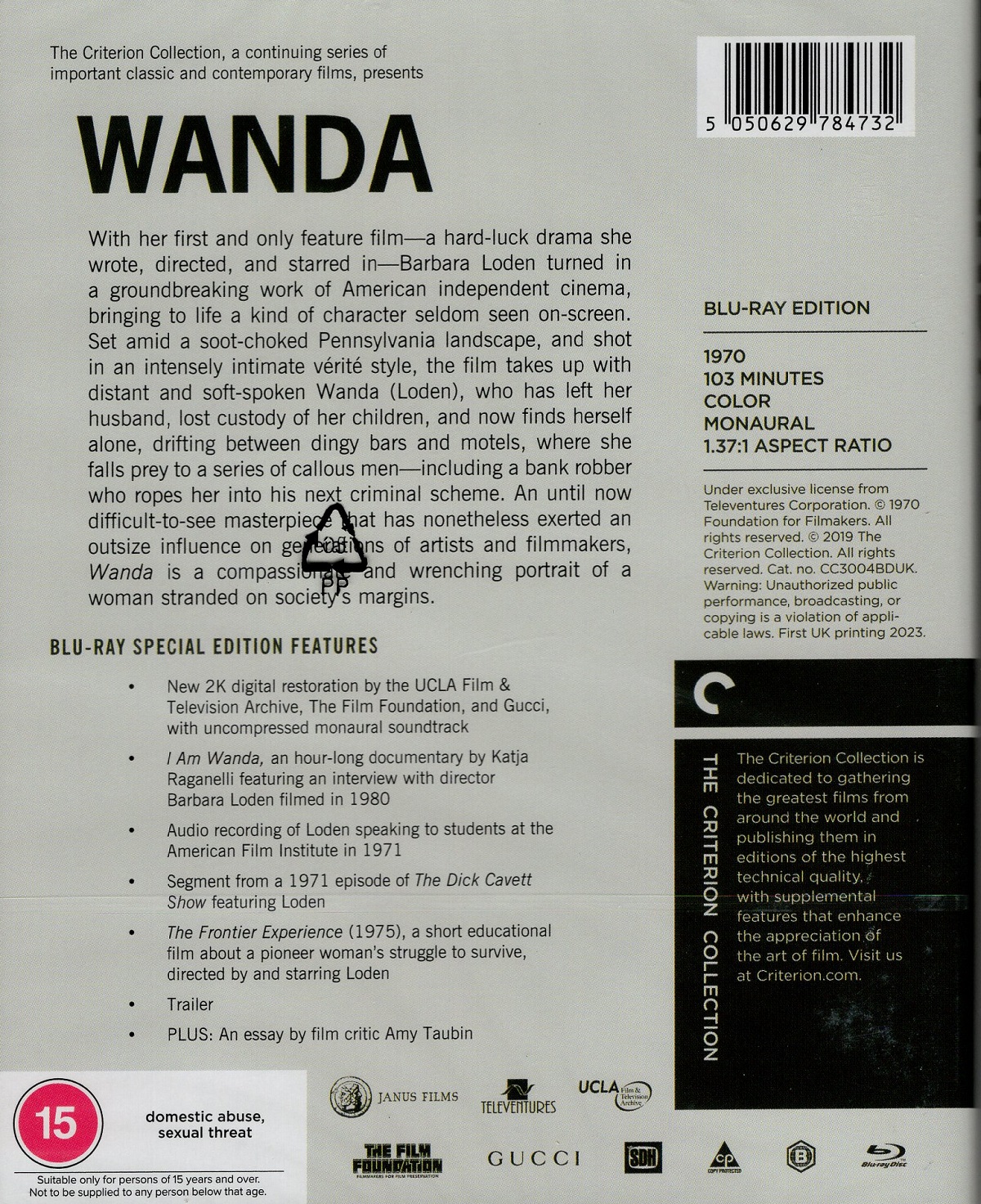 Wanda (Criterion Collection) (ej svensk text) (Blu-ray) - 2
