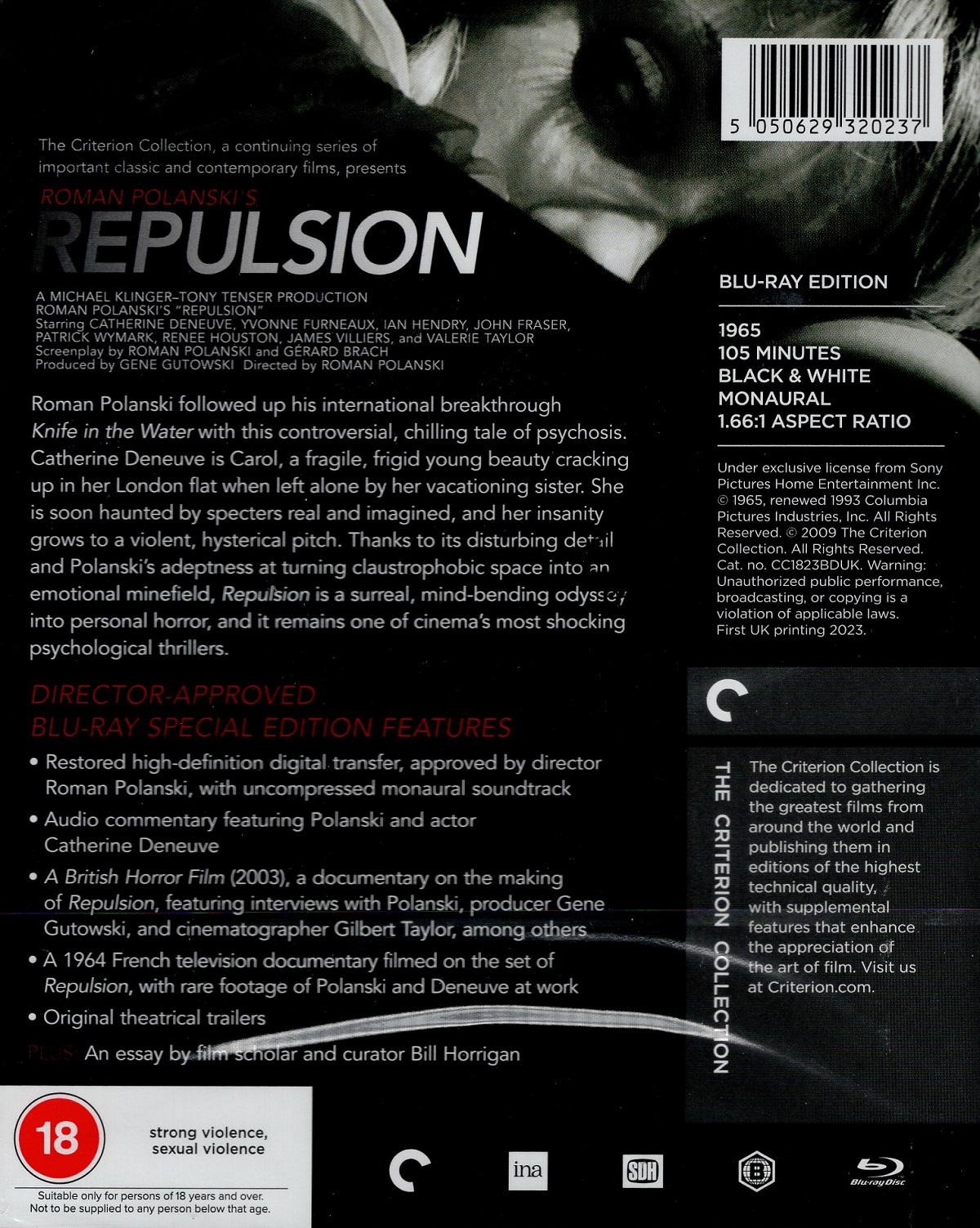 Repulsion (Criterion Collection) (ej svensk text) (Blu-ray) - 2