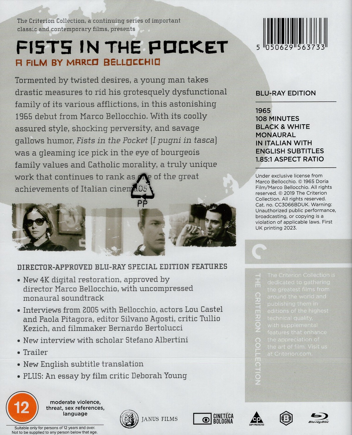 Fists In the Pocket (Criterion Collection) (ej svensk text) (Blu-ray) - 2