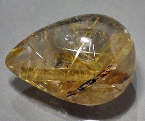 Piedra preciosa de cuarzo rutilo dorado muy hermosa de 14,61 ct completamente única - 2