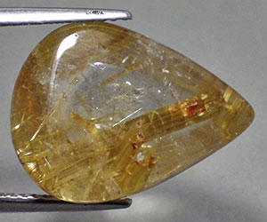 Piedra preciosa de cuarzo rutilo dorado muy hermosa de 14,61 ct completamente única - 3