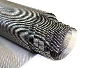 Grill / Bass Plate Textile - Black / Silver 