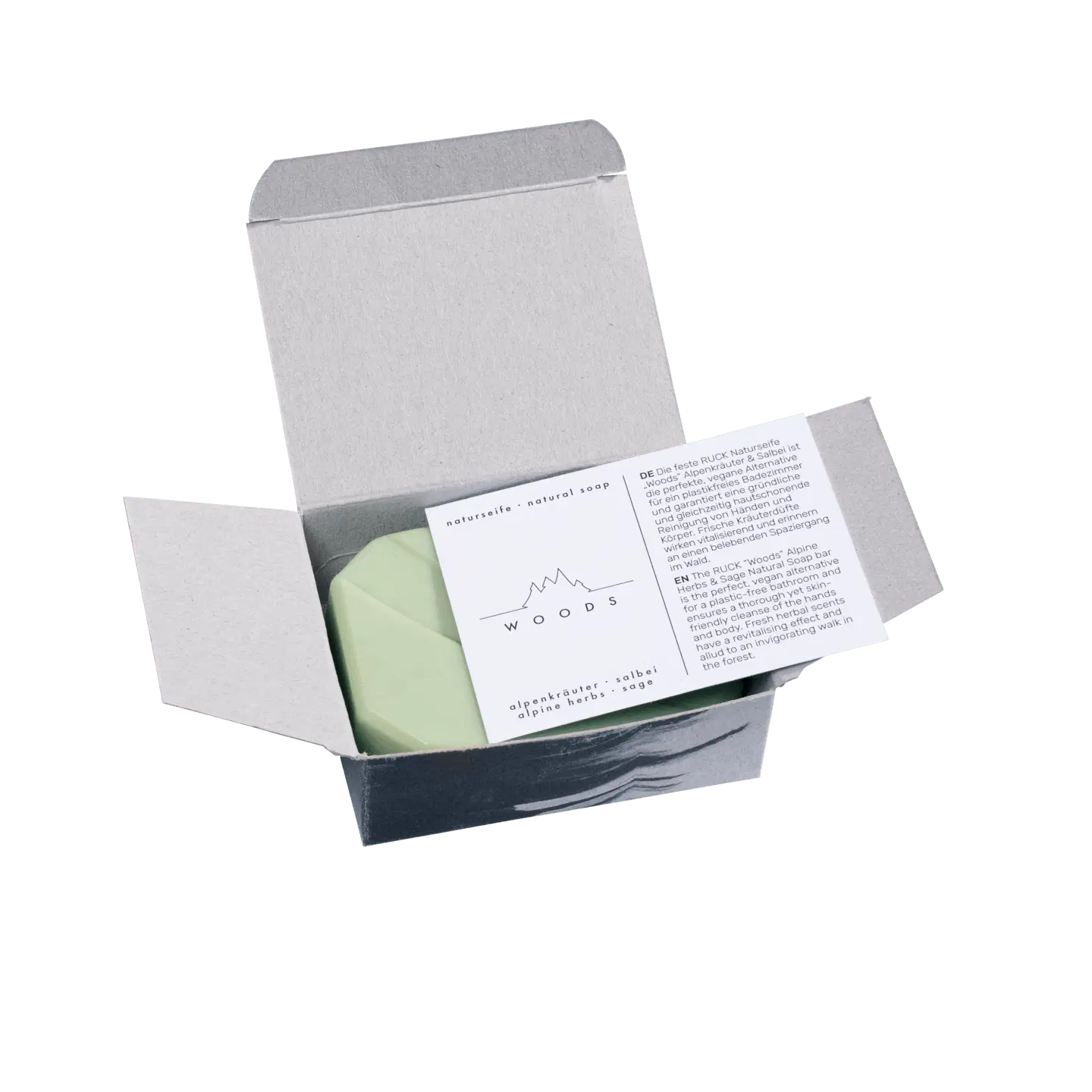 RUCK® Naturtvål - Woods, 100g, Alpörter & Salvia - 2