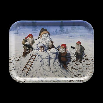 Snötomten Bricka 27 x 20 cm Jan Bergerlind