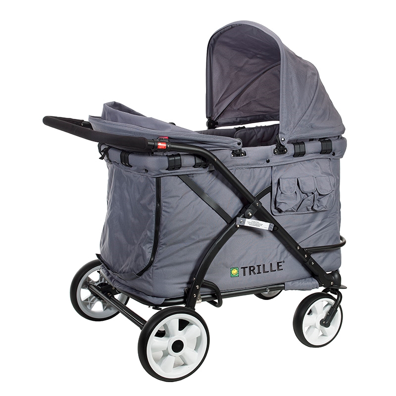 Trille Goliat, Barnvagn för 4 barn - Grey - 10