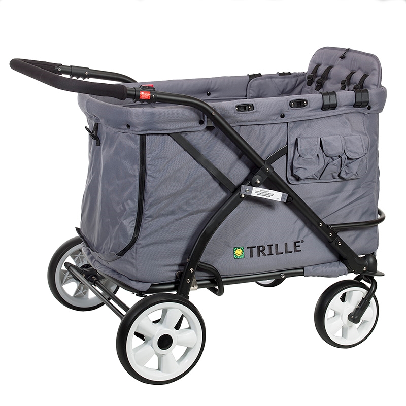 Trille Goliat, Barnvagn för 4 barn - Grey - 13