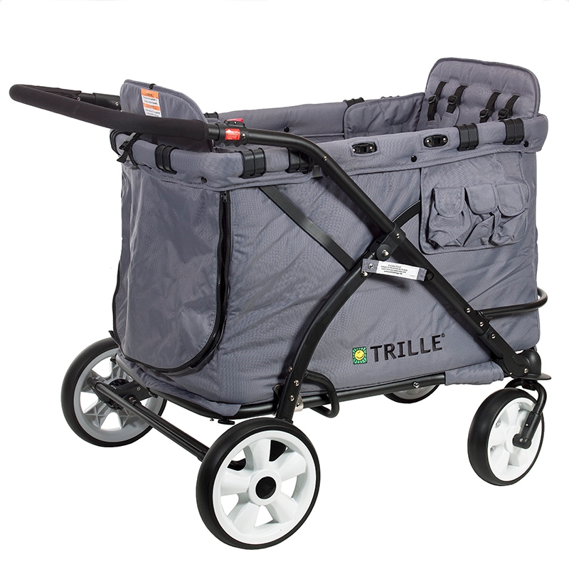 Trille Goliat, Barnvagn för 4 barn - Grey - 12