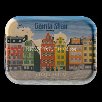 GAMLA STAN STORGORGET STOCKHOLM Bricka 27 x 20 cm Thomas Olsson