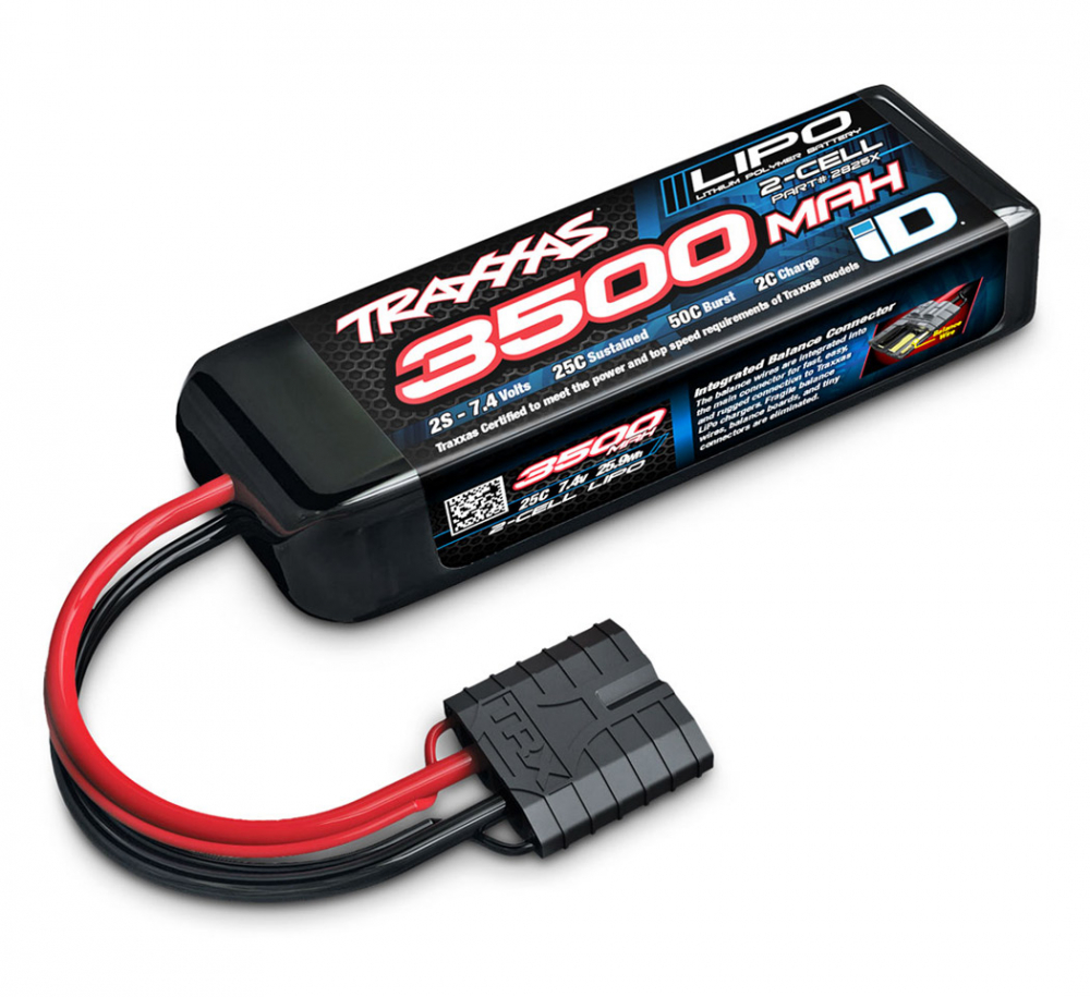 Traxxas 2825X Li-Po Batteri 2S 7.4V 3500mAh 25C iD-kontakt
