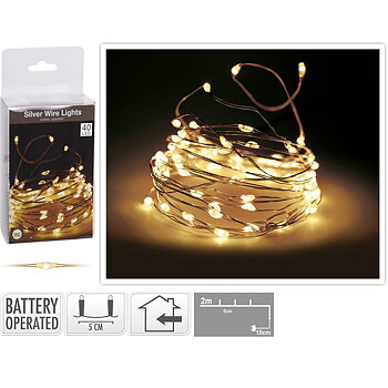 Ljusslinga 40st Led 2,0 m Batteridrift