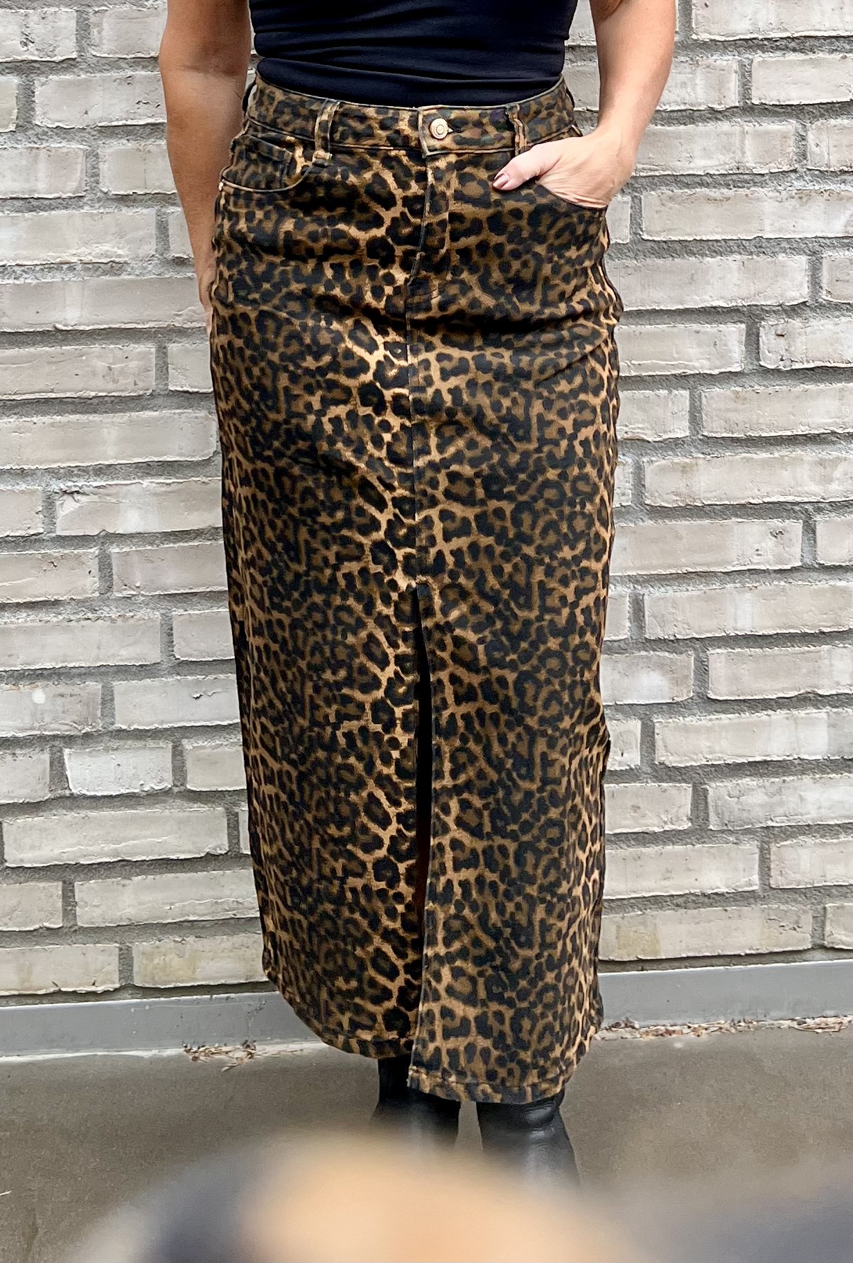 Cosy House Kjol Leopard