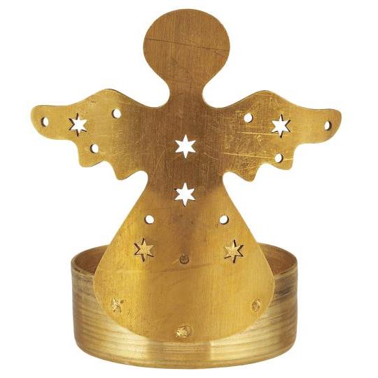 Ljuslykta - ängel i mässing - 3