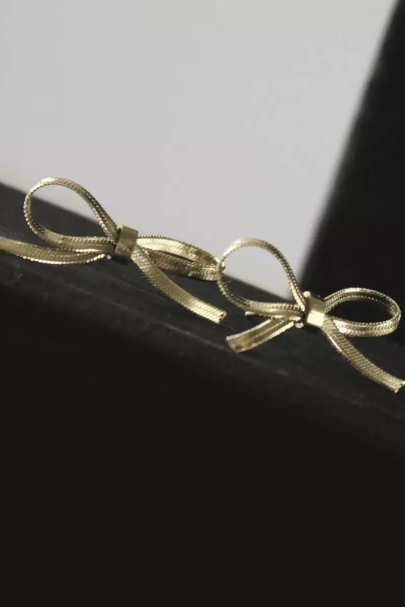 Dansk Copenhagen - Passion Waterproof Bow Earring Gold Plating - 5