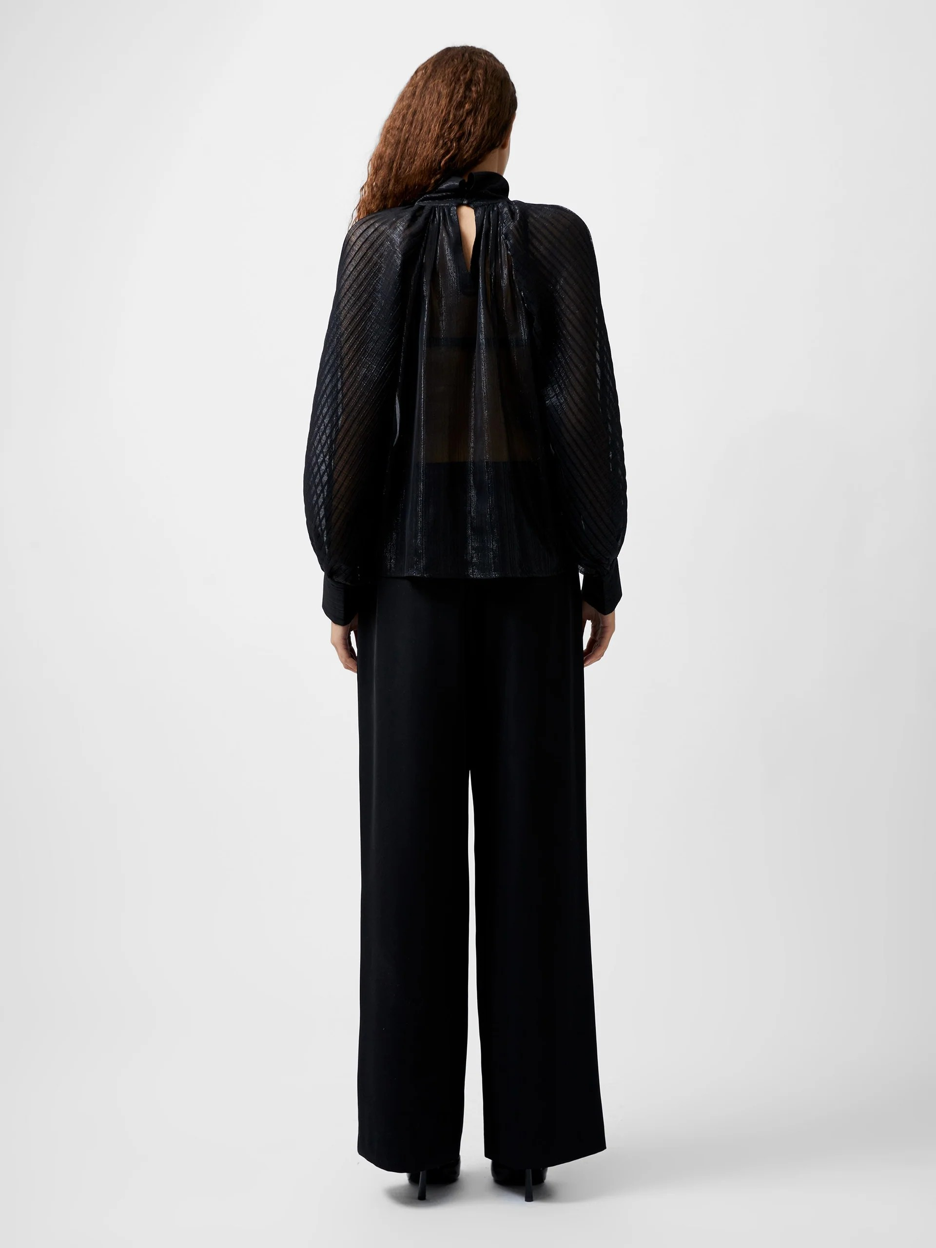 Beth Lurex Keyhole Top - French Connection - 5
