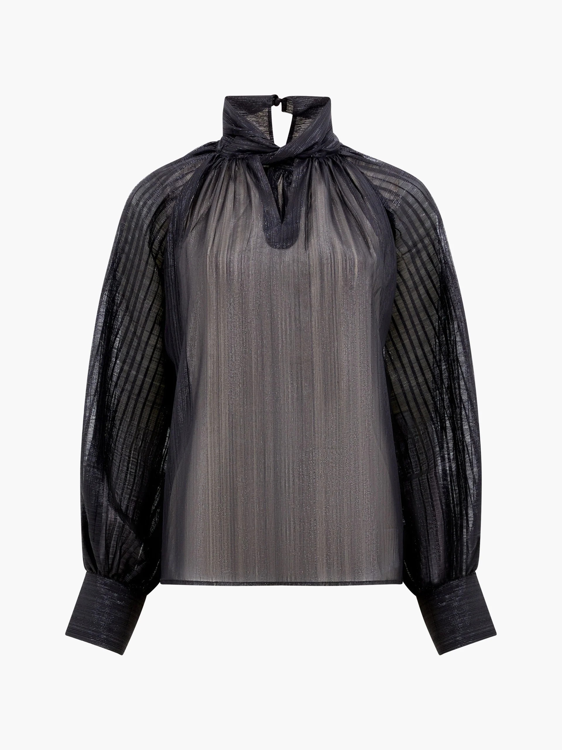 Beth Lurex Keyhole Top - French Connection - 3