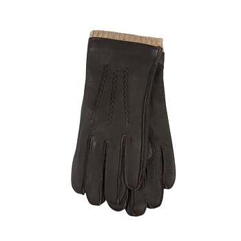Brun läderhandskar från Portia