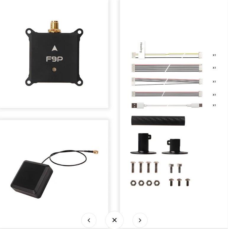 Holybro H-RTK NEO-F9P w/ Vertical Array Patch Antenna, 40cm