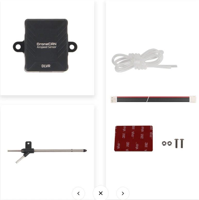 Holybro High Precision DroneCAN Airspeed Sensor- DLVR (Sensor w/PT40 Pitot Tube)