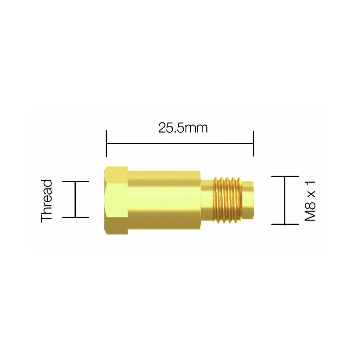 Kontaktrörshållare m6 5st M8X1 KEMPPI
