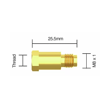 Kontaktrörshållare m6 5st M8X1 KEMPPI