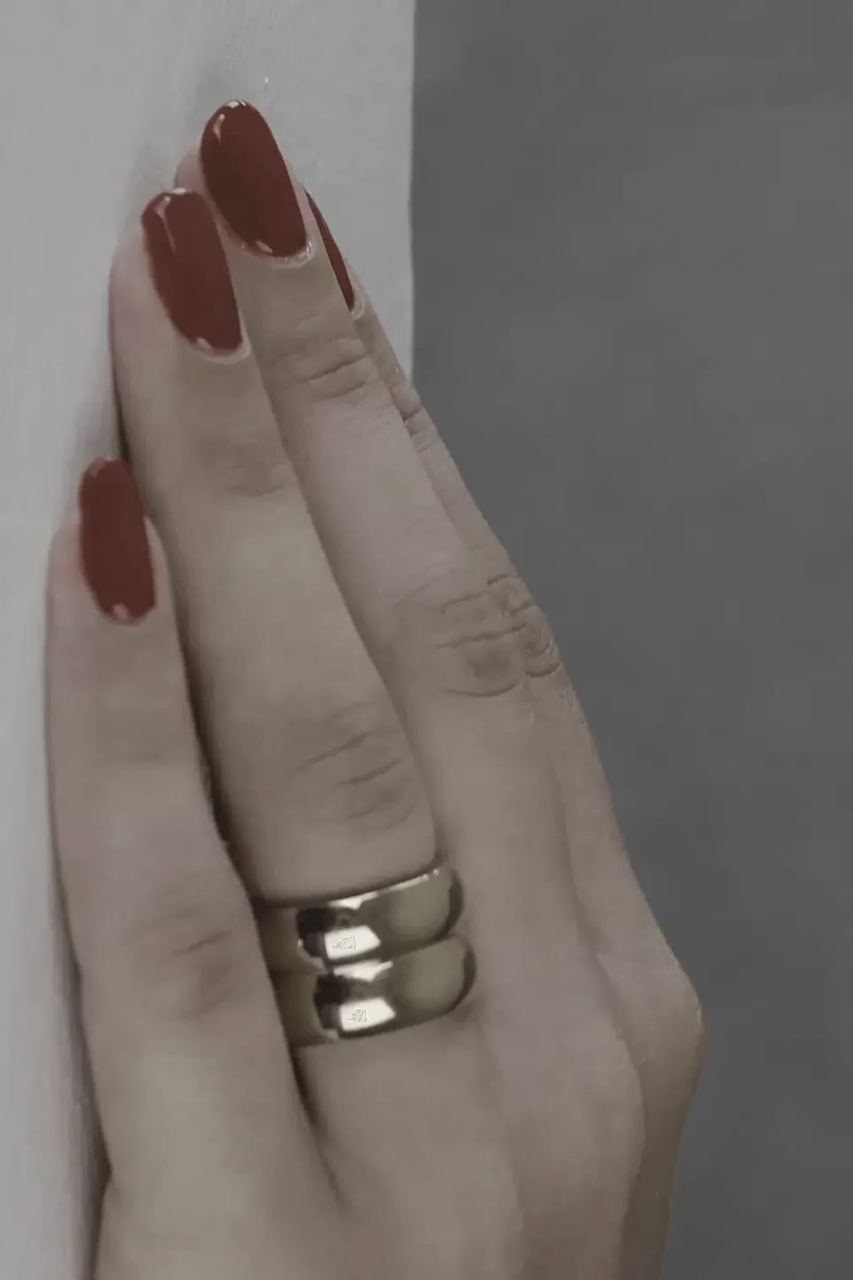 Dansk &nbsp;Copenhagen - Courage Waterproof Double Statement Ring 18K Gold Plating - 2
