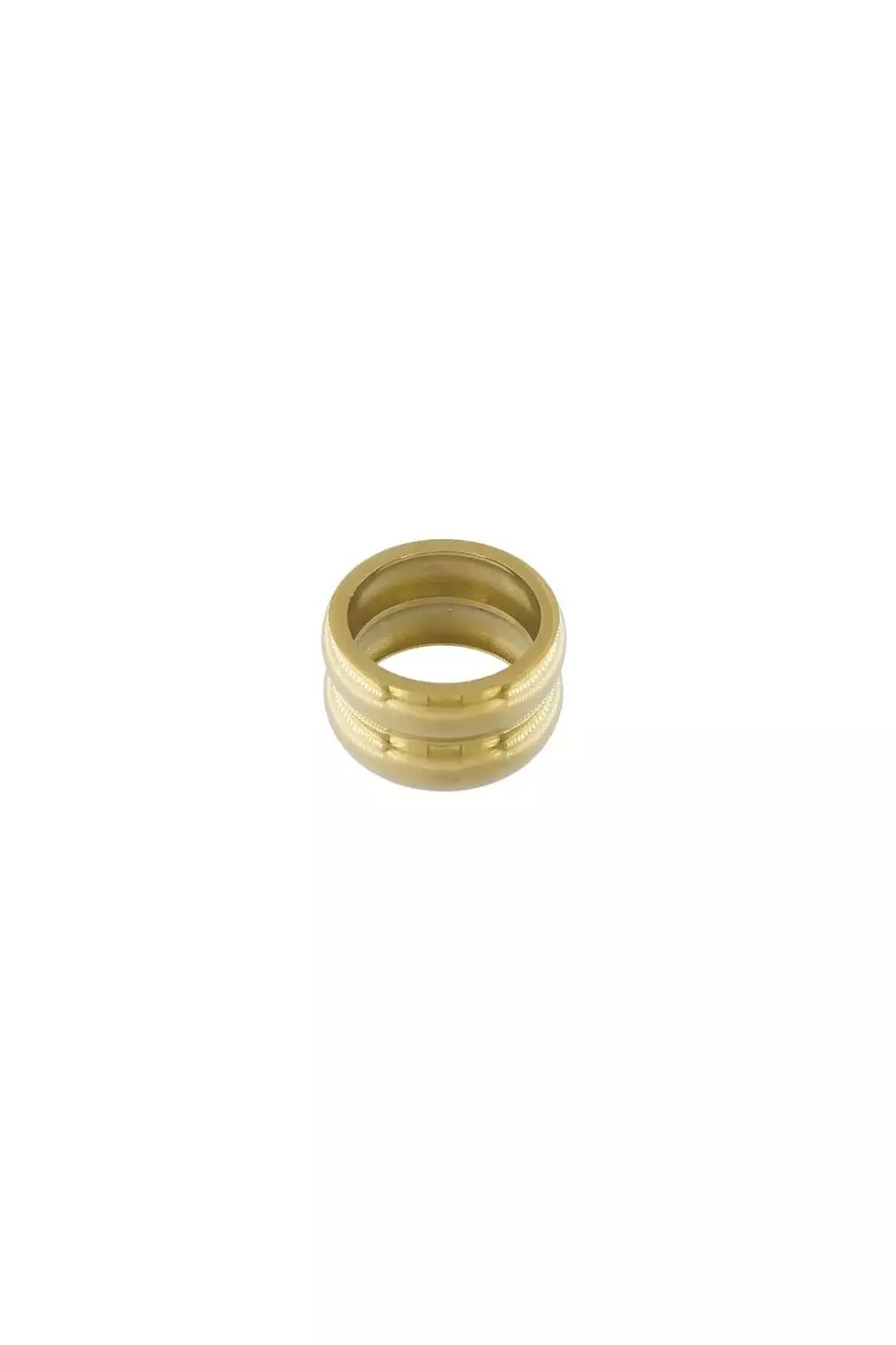 Dansk &nbsp;Copenhagen - Courage Waterproof Double Statement Ring 18K Gold Plating - 6