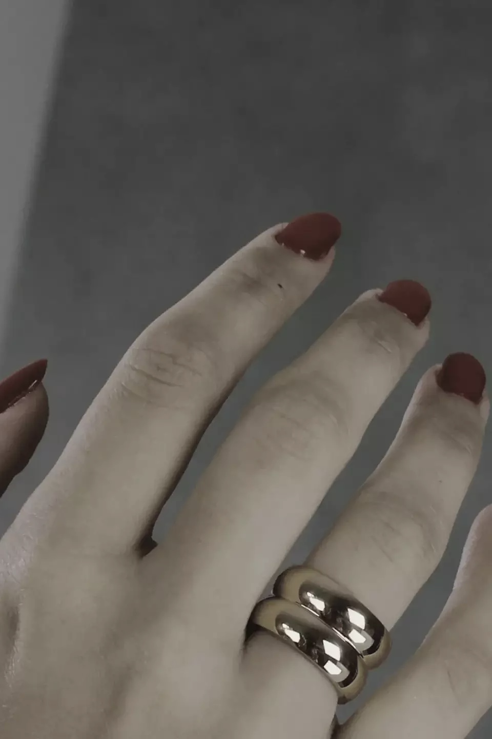 Dansk &nbsp;Copenhagen - Courage Waterproof Double Statement Ring 18K Gold Plating - 5