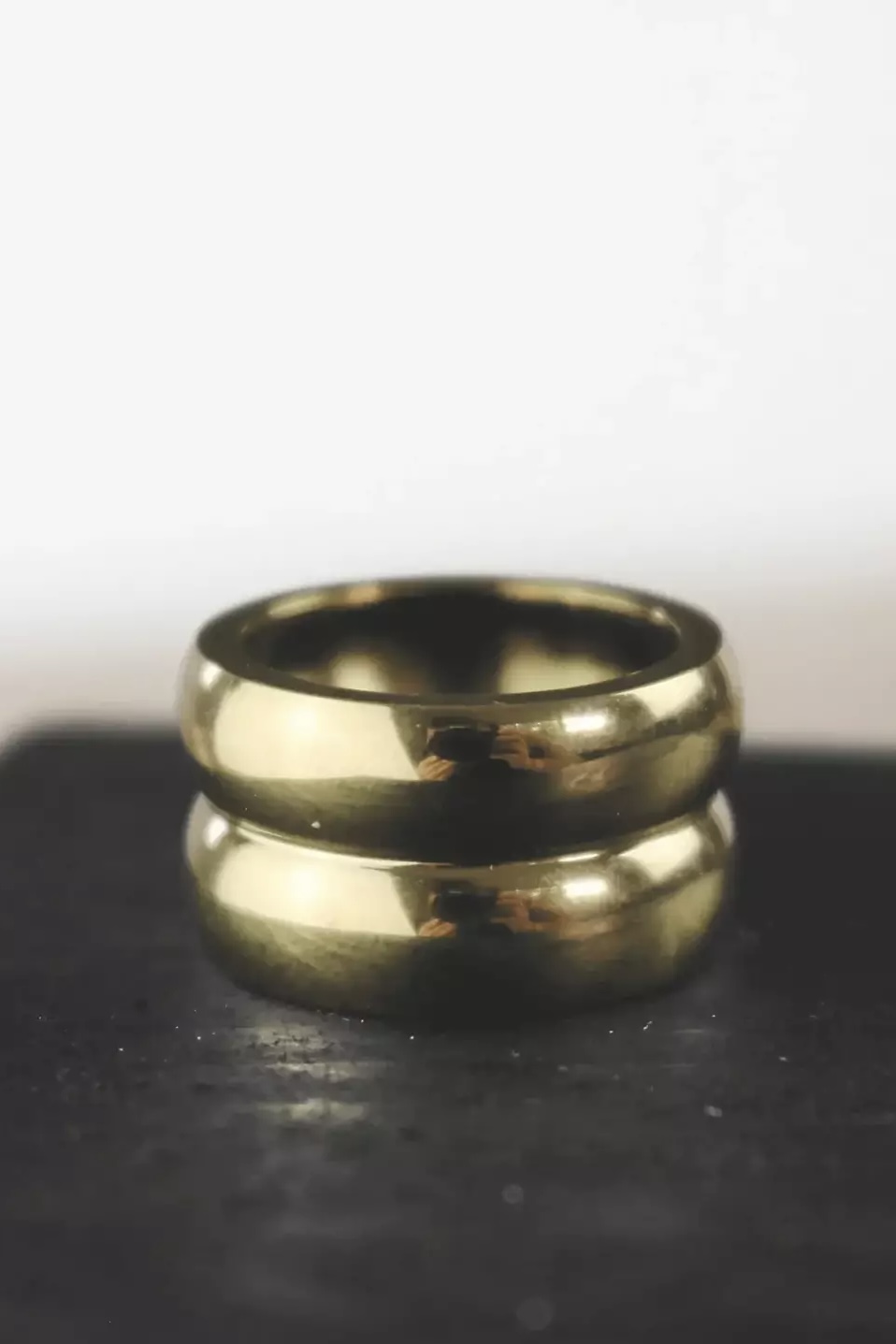 Dansk &nbsp;Copenhagen - Courage Waterproof Double Statement Ring 18K Gold Plating - 3