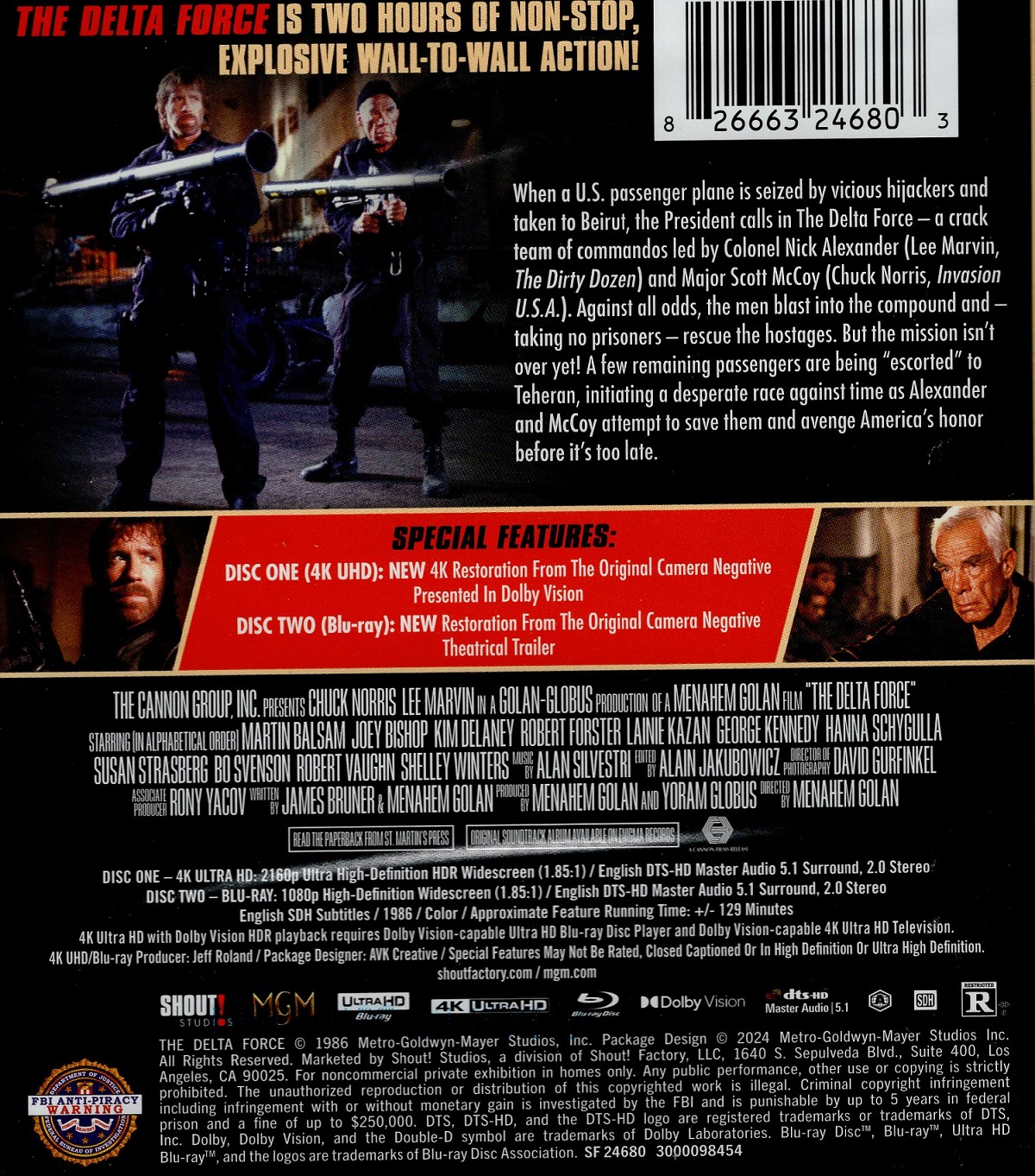 Delta Force (ej svensk text) (4K Ultra HD + Blu-ray) - 2