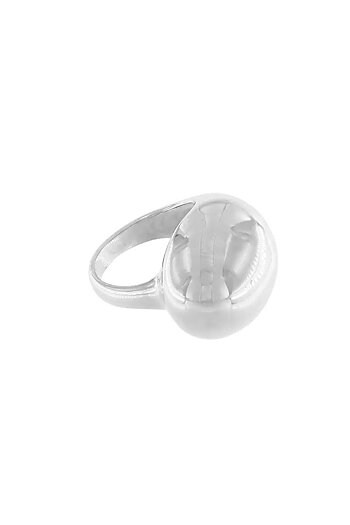 Dansk &nbsp;Copenhagen - Courage Waterproof Chunky Paisley Statement Ring Silver Plating