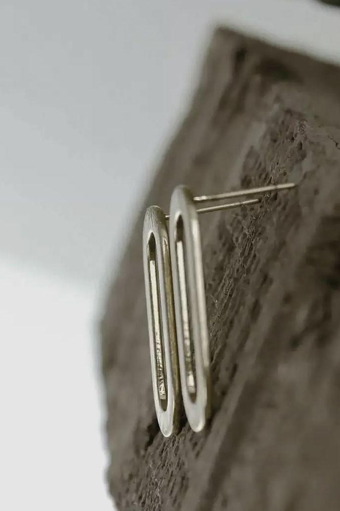 Dansk Copenhagen - Audrey Oval Earring Post Gold Plating - 3