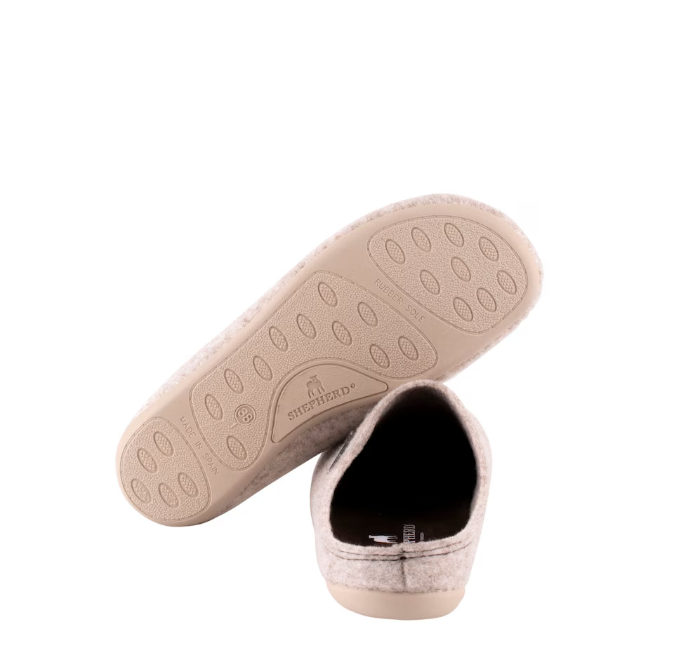Cilla slippers beige, från Shepherd - 4