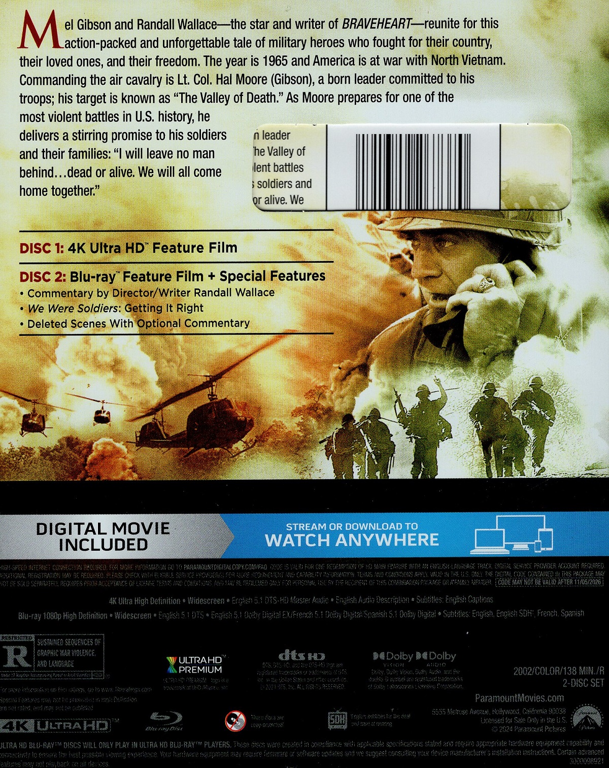 We Were Soldiers (ej svensk text) (4K Ultra HD + Blu-ray) - 2