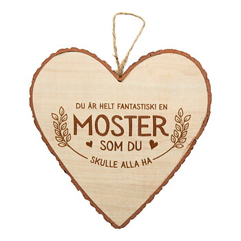 Hjärta i trä, Wooden heart, Moster