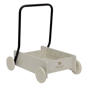 MICKI Lära gå vagn beige 