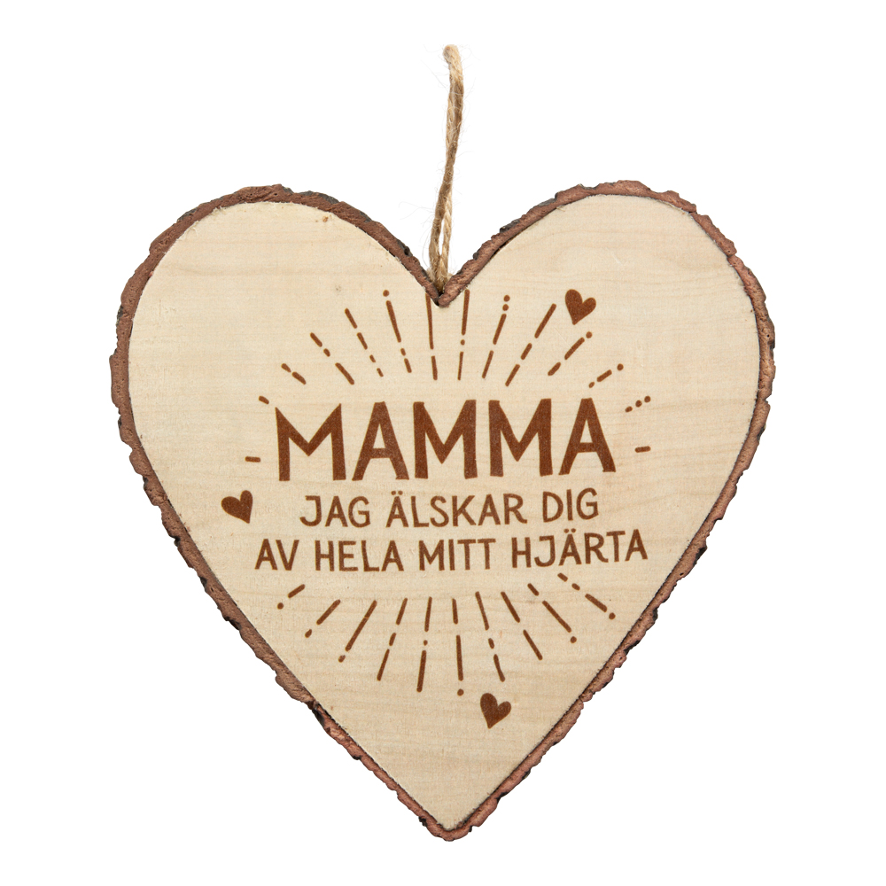 Hjärta i trä, Wooden heart, Mamma