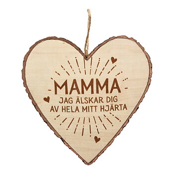 Hjärta i trä, Wooden heart, Mamma